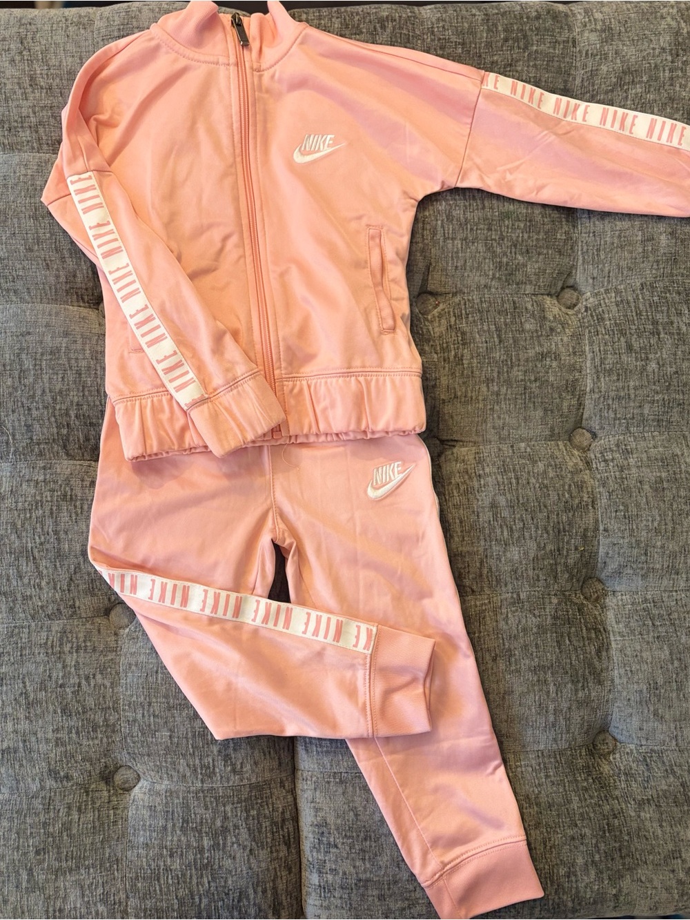 Nike Pink Girls' Zip Jacket and Joggers Set